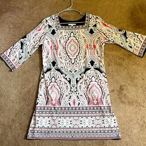 Studio One Navy/White/Coral Dress